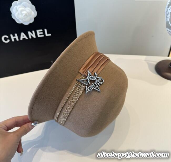 Top Quality Chanel Wool Hat CH103016 Brown 2025
