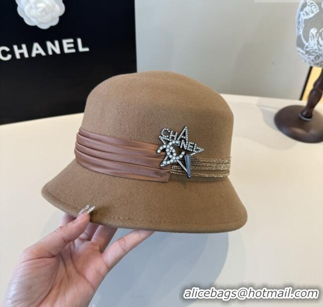 Top Quality Chanel Wool Hat CH103016 Brown 2025