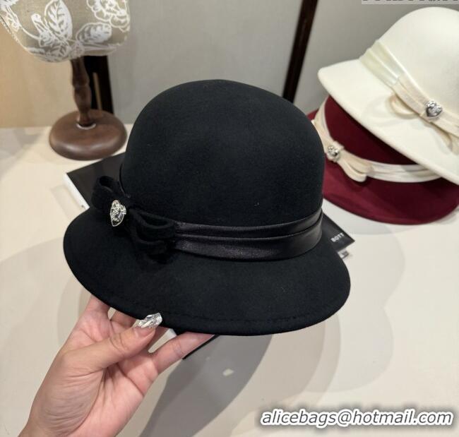 Grade Promotional Chanel Wool Hat CH103018 Deep Red 2025