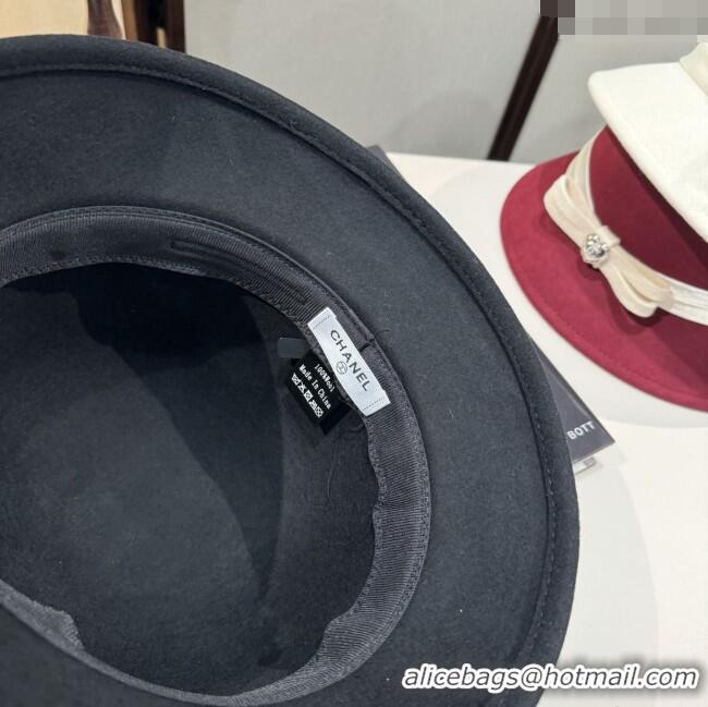 Grade Promotional Chanel Wool Hat CH103018 Deep Red 2025