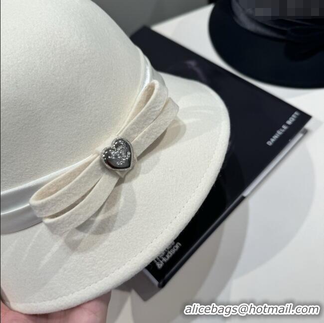 Luxury Discount Chanel Wool Hat CH103019 White 2025