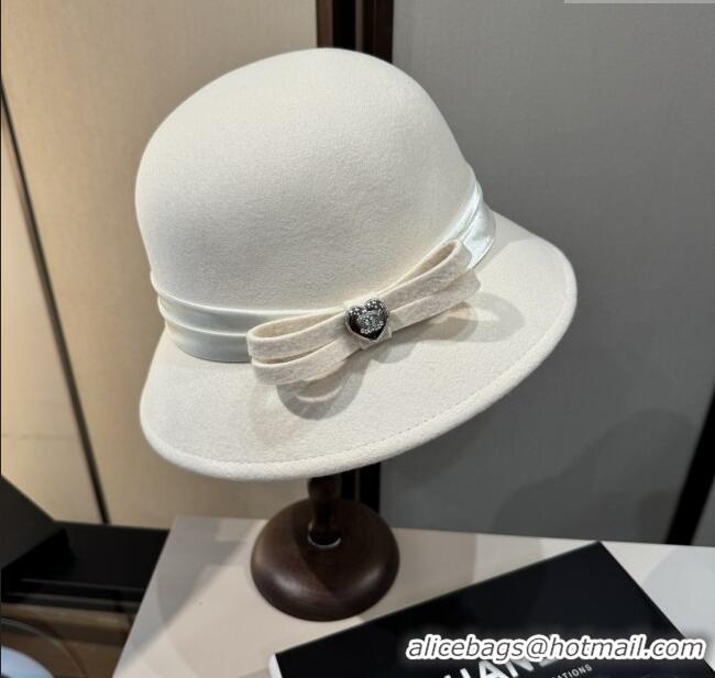 Luxury Discount Chanel Wool Hat CH103019 White 2025