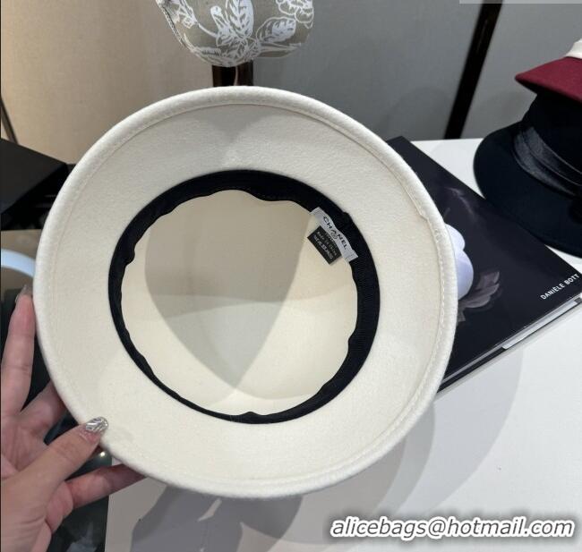 Luxury Discount Chanel Wool Hat CH103019 White 2025
