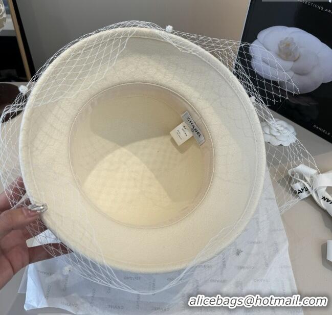 Top Quality Chanel Wool Hat CH103020 White 2025