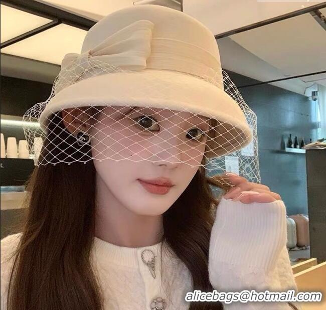Top Quality Chanel Wool Hat CH103020 White 2025
