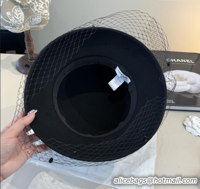 Well Crafted Chanel Wool Hat CH103021 Black 2025