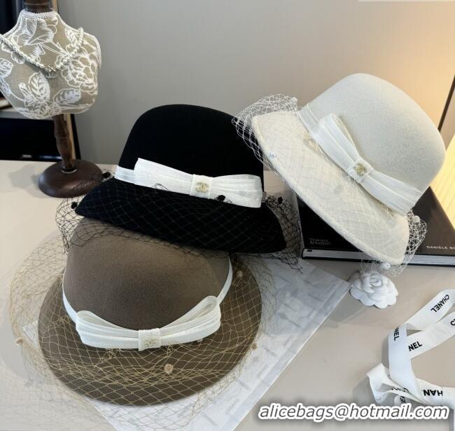 Luxury Discount Chanel Wool Hat CH103022 Brown 2025