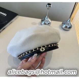 Reasonable Price Chanel Beret Hat CH103102 White 2025