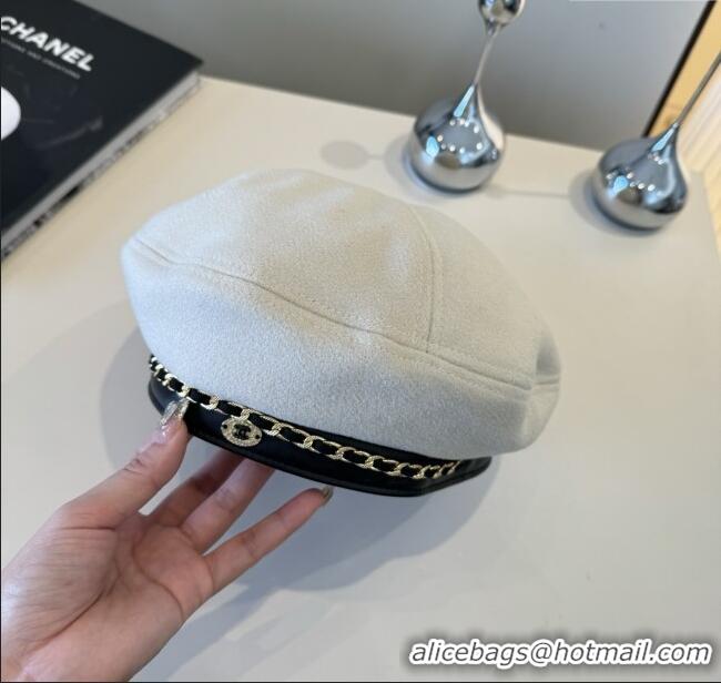 Reasonable Price Chanel Beret Hat CH103102 White 2025