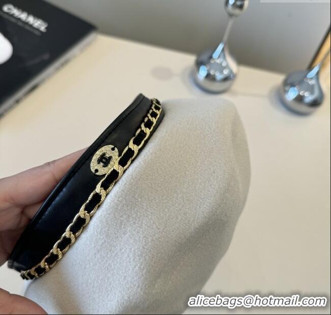 Reasonable Price Chanel Beret Hat CH103102 White 2025
