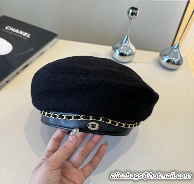 Traditional Specials Chanel Beret Hat CH103103 Black 2025