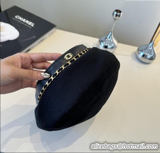 Traditional Specials Chanel Beret Hat CH103103 Black 2025