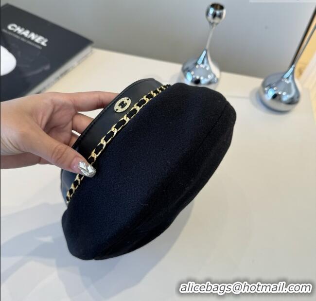 Traditional Specials Chanel Beret Hat CH103103 Black 2025