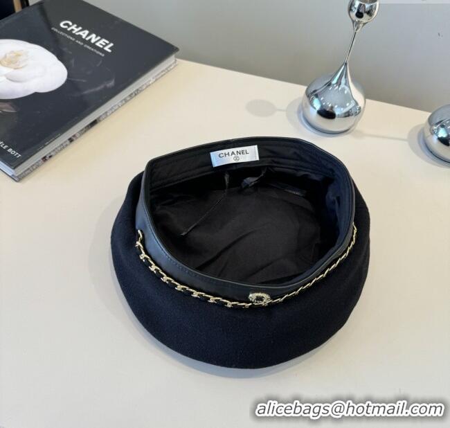 Traditional Specials Chanel Beret Hat CH103103 Black 2025