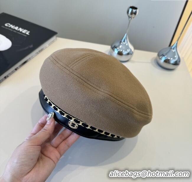 Most Popular Chanel Beret Hat CH103104 Brown 2025