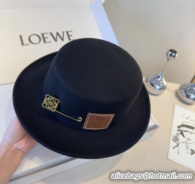 Well Crafted Loewe Wool Felt Hat L103011 Black 2025