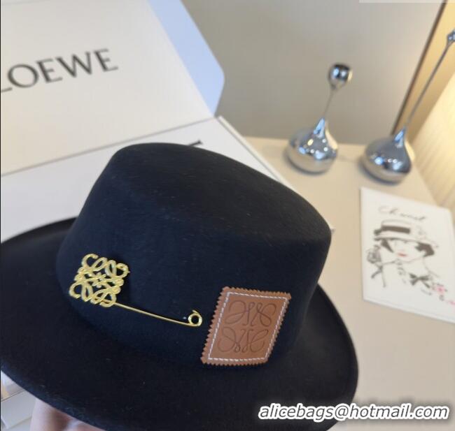 Well Crafted Loewe Wool Felt Hat L103011 Black 2025
