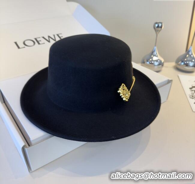 Well Crafted Loewe Wool Felt Hat L103011 Black 2025