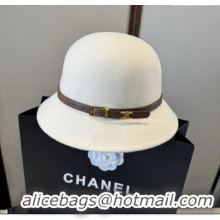 Best Quality Celine Wool Hat C103012 White 2025
