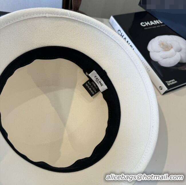 Best Quality Celine Wool Hat C103012 White 2025