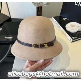 Luxury Discount Celine Wool Hat C103013 Beige 2025