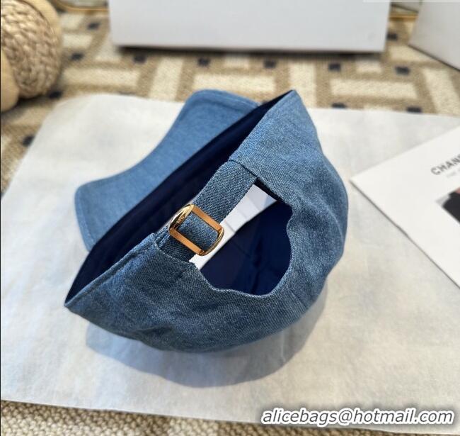 Buy Fashionable Celine Denim Baseball Hat C103105 Blue 2025