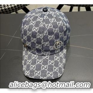 Buy Fashionable Gucci GG Canvas Baseball Hat with Strass GG111103 Dark Blue 2025