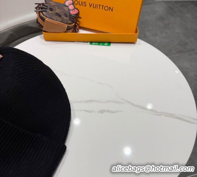 Luxury Cheap Louis Vuitton Knit Hat LV111101 Black 2025