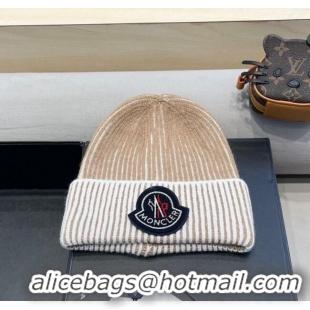Super Quality Moncler Knit Hat ML111101 Beige 2025