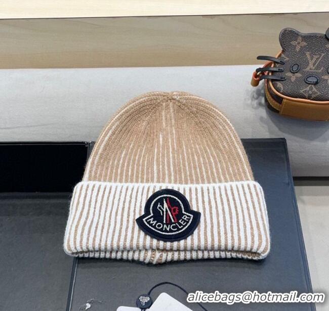 Super Quality Moncler Knit Hat ML111101 Beige 2025