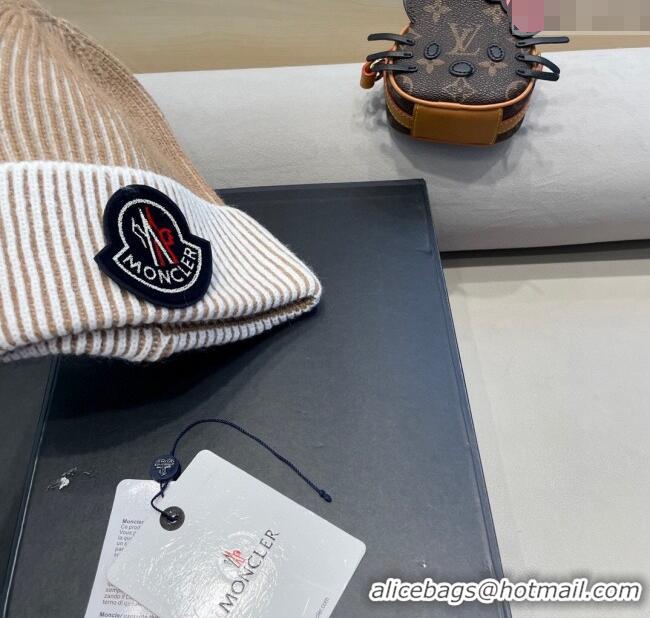 Super Quality Moncler Knit Hat ML111101 Beige 2025