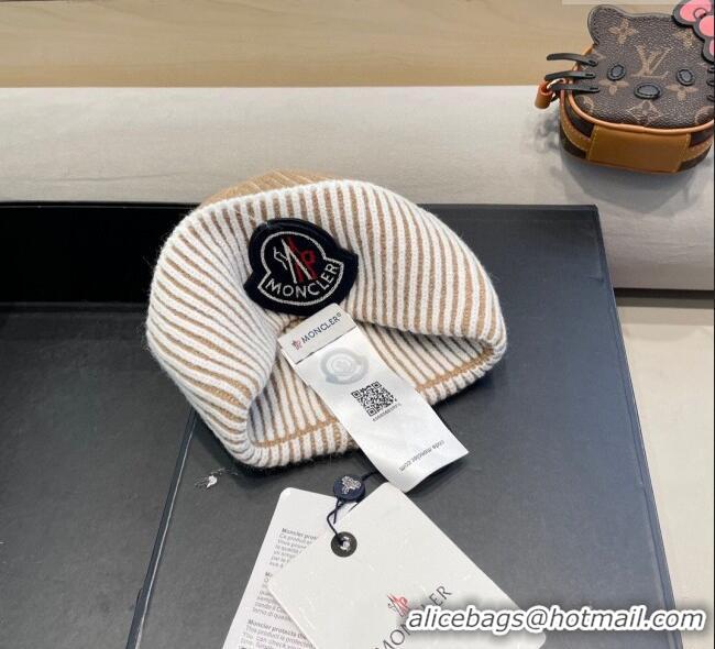 Super Quality Moncler Knit Hat ML111101 Beige 2025
