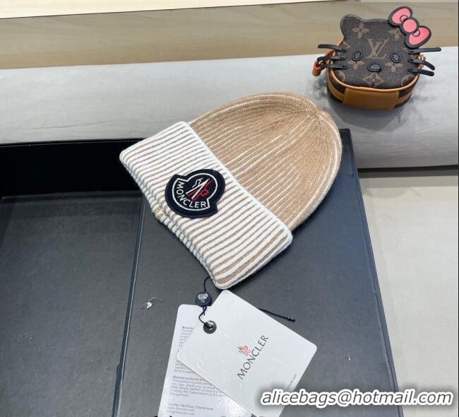 Super Quality Moncler Knit Hat ML111101 Beige 2025