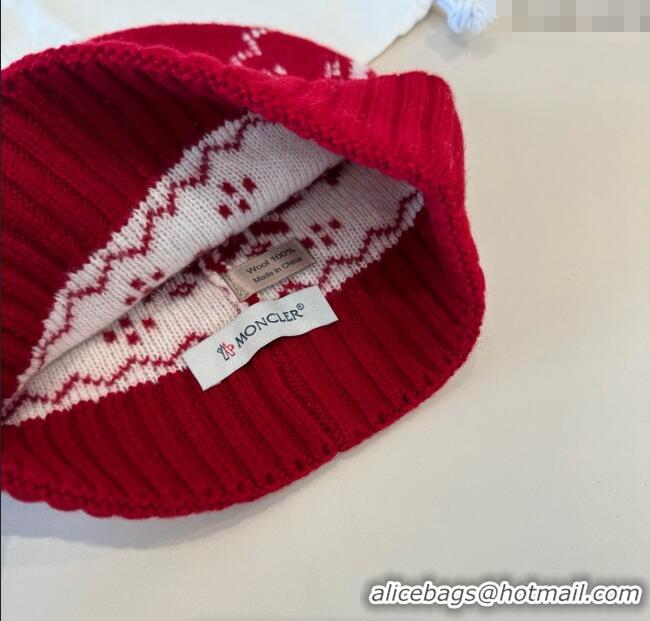 Grade Quality Moncler Knit Hat ML111102 Red 2025