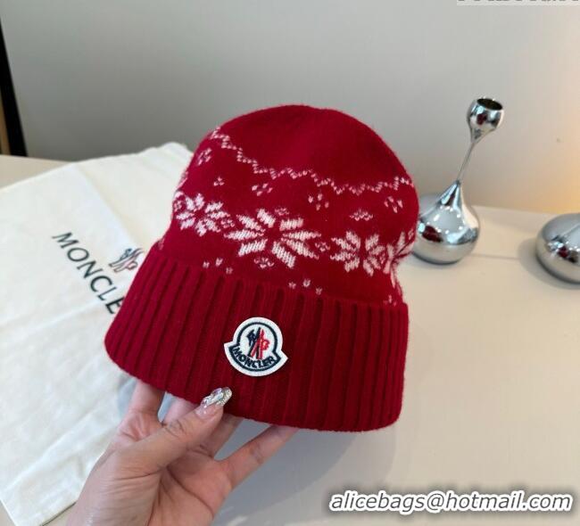 Grade Quality Moncler Knit Hat ML111102 Red 2025