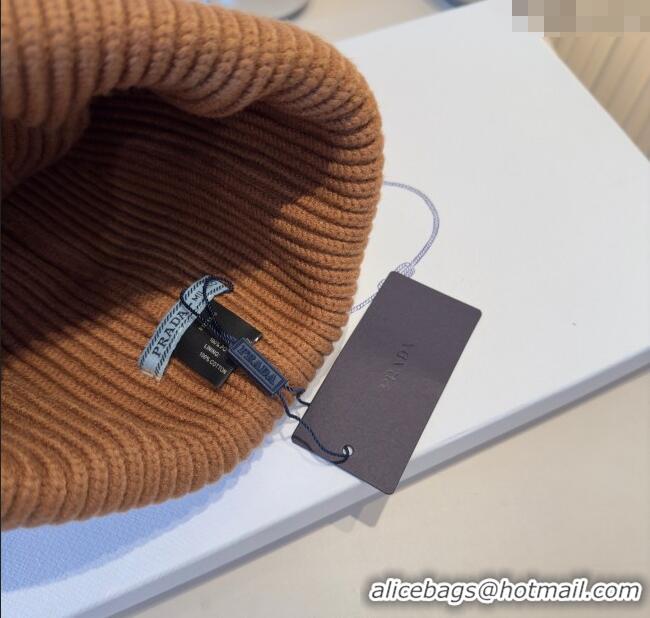 Promotional Prada Knit Hat PR111101 Brown 2025