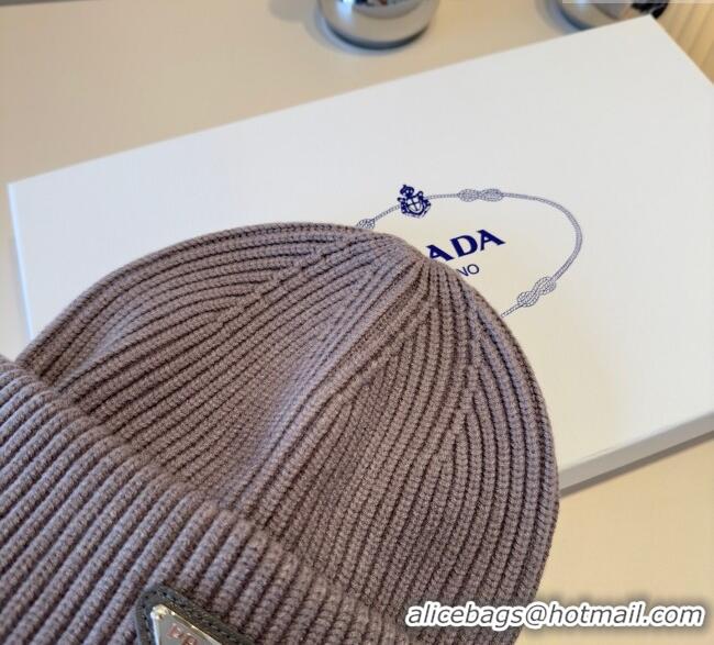Well Crafted Prada Knit Hat PR111101 Grey 2025