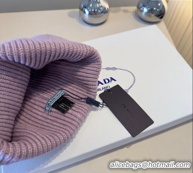 Reasonable Price Prada Knit Hat PR111101 Purple 2025