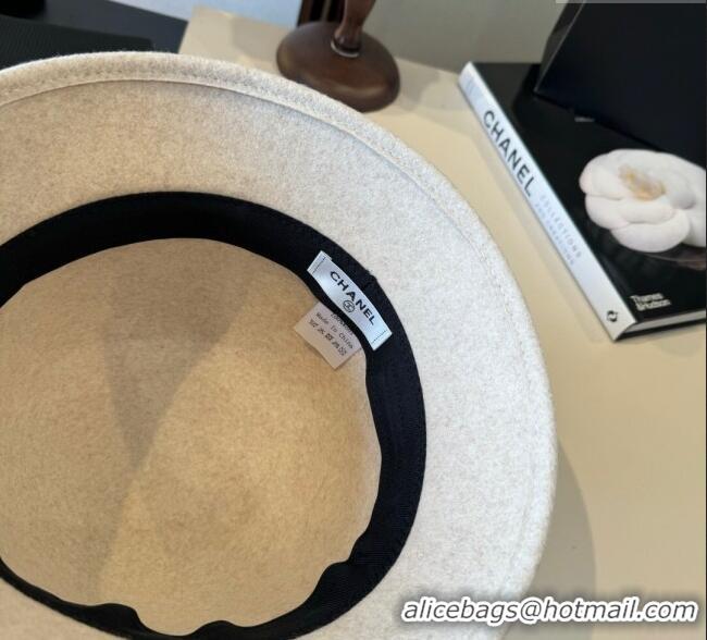 Top Quality Chanel Bucket Hat with Bloom CH111105 Beige 2025