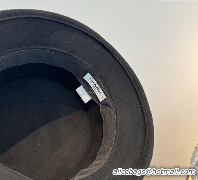 Well Crafted Chanel Wool Bucket Hat with Star CH111106 Black 2025