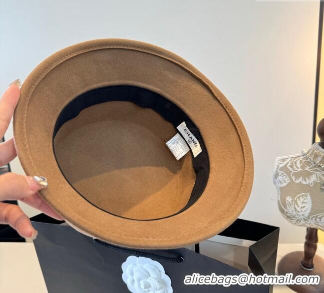 Grade Design Chanel Wool Bucket Hat with Star CH111106 Brown 2025