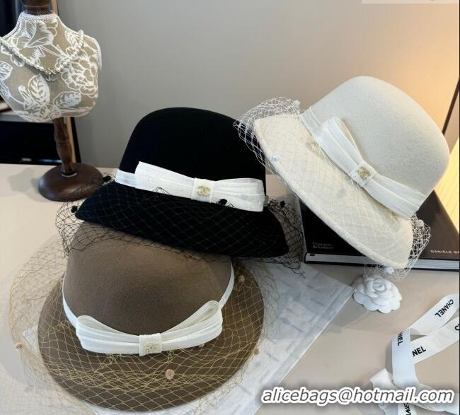 Well Crafted Chanel Wool Bucket Hat with Mesh CH111107 Brown 2025
