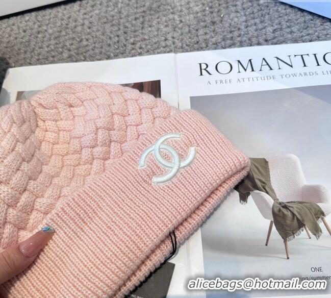 Reasonable Price Chanel Knit Hat CH111109 Pink 2025