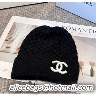 Super Quality Chanel Knit Hat CH111109 Black 2025