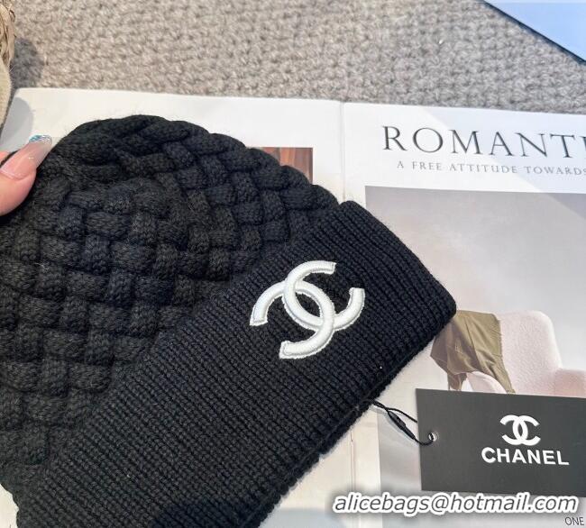 Super Quality Chanel Knit Hat CH111109 Black 2025
