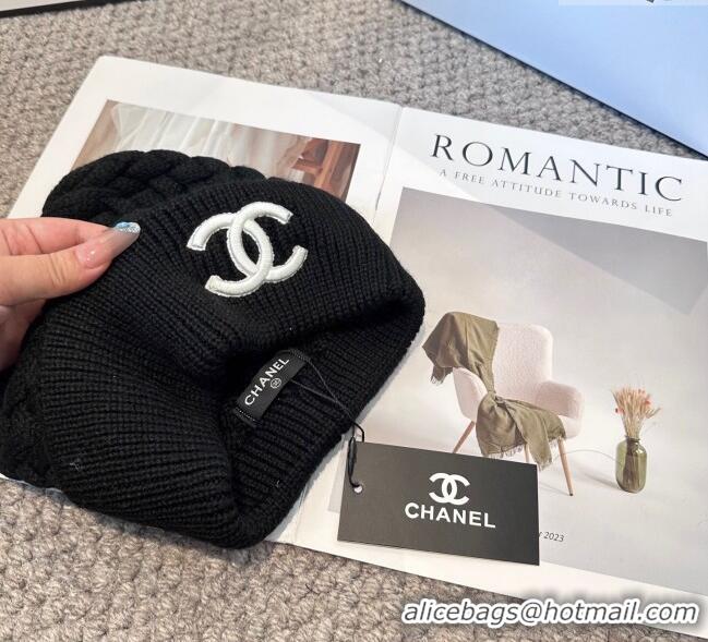 Super Quality Chanel Knit Hat CH111109 Black 2025