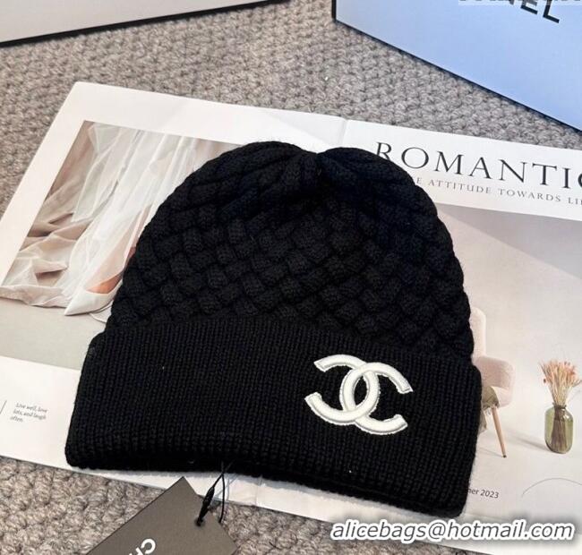 Super Quality Chanel Knit Hat CH111109 Black 2025
