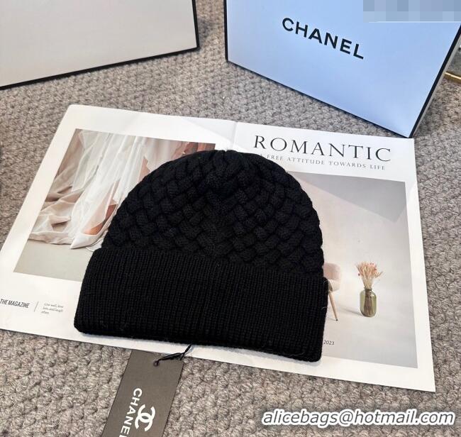 Super Quality Chanel Knit Hat CH111109 Black 2025