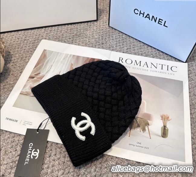 Super Quality Chanel Knit Hat CH111109 Black 2025