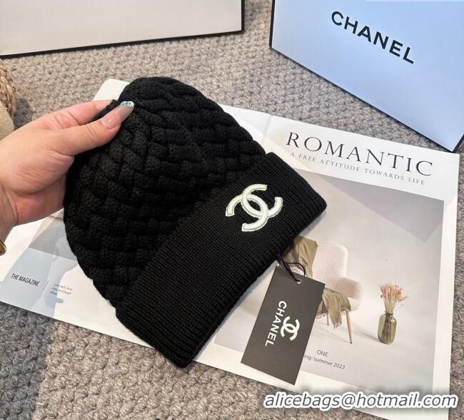 Super Quality Chanel Knit Hat CH111109 Black 2025